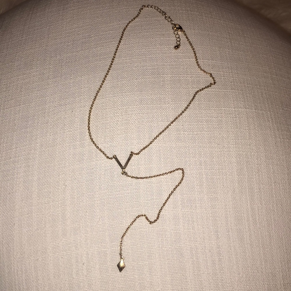 Francescas gold chain long necklace